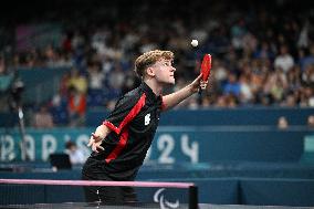 Paris 2024 Paralympics - Laurens Devos At Table Tennis Singles Semi Finals