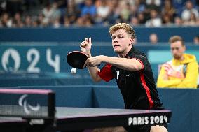 Paris 2024 Paralympics - Laurens Devos At Table Tennis Singles Semi Finals