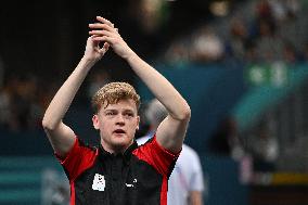 Paris 2024 Paralympics - Laurens Devos At Table Tennis Singles Semi Finals