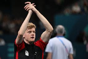 Paris 2024 Paralympics - Laurens Devos At Table Tennis Singles Semi Finals