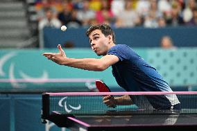 Paris 2024 Paralympics - Lucas Didier At Table Tennis Singles Semi Finals