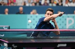 Paris 2024 Paralympics - Lucas Didier At Table Tennis Singles Semi Finals