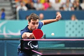 Paris 2024 Paralympics - Lucas Didier At Table Tennis Singles Semi Finals