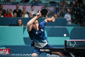 Paris 2024 Paralympics - Lucas Didier At Table Tennis Singles Semi Finals