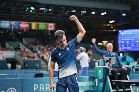 Paris 2024 Paralympics - Lucas Didier At Table Tennis Singles Semi Finals