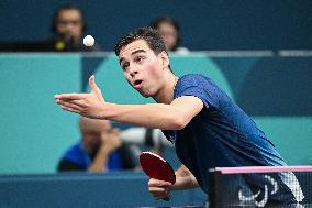 Paris 2024 Paralympics - Lucas Didier At Table Tennis Singles Semi Finals