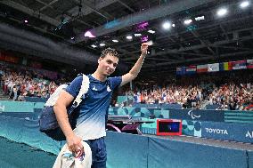 Paris 2024 Paralympics - Lucas Didier At Table Tennis Singles Semi Finals