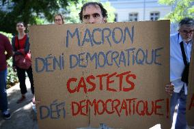 Demonstration Against New French PM Michel Barnier - Madrid