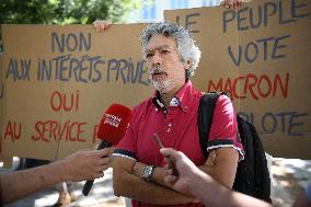 Demonstration Against New French PM Michel Barnier - Madrid