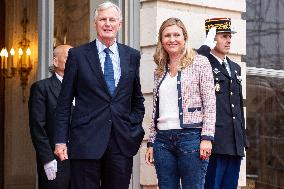 PM Barnier Meets With National Assembly President - Paris