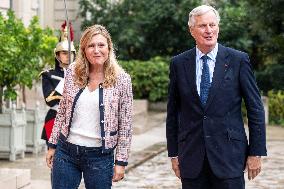 PM Barnier Meets With National Assembly President - Paris