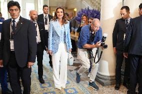 Queen Rania At 50th Cernobbio Forum - Cernobbio