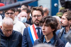 Manes Nade At A Rally Against The President's Forceful Blow - Paris