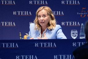 Giorgia Meloni At 50th Cernobbio Forum - Cernobbio