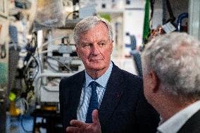 PM Michel Barnier Visits SAMU de Paris headquarters at Necker hospital - Paris