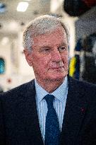 PM Michel Barnier Visits SAMU de Paris headquarters at Necker hospital - Paris