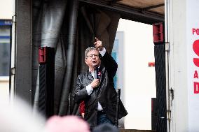 Jean-Luc Melenchon At Rally Against Appointment Of New French PM - Paris