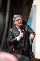 Jean-Luc Melenchon At Rally Against Appointment Of New French PM - Paris