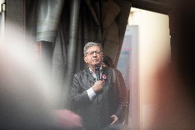 Jean-Luc Melenchon At Rally Against Appointment Of New French PM - Paris