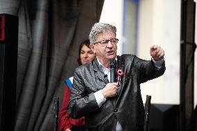 Jean-Luc Melenchon At Rally Against Appointment Of New French PM - Paris