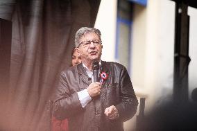 Jean-Luc Melenchon At Rally Against Appointment Of New French PM - Paris