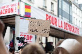 Jean-Luc Melenchon At Rally Against Appointment Of New French PM - Paris