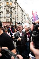 Jean-Luc Melenchon At Rally Against Appointment Of New French PM - Paris