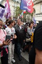 Jean-Luc Melenchon At Rally Against Appointment Of New French PM - Paris