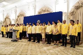 Thai Prime Minister Paetongtarn Shinawatra Leads Newly Appointed Cabinet Special Meeting To Prepare Policy Statement.