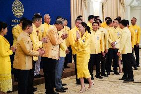 Thai Prime Minister Paetongtarn Shinawatra Leads Newly Appointed Cabinet Special Meeting To Prepare Policy Statement.