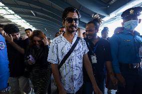 Bollywood Actor Nawazuddin Siddiqui Arrives Kathmandu For Premiere Of “Shambhala” Movie