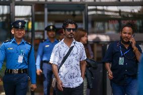 Bollywood Actor Nawazuddin Siddiqui Arrives Kathmandu For Premiere Of “Shambhala” Movie