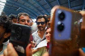 Bollywood Actor Nawazuddin Siddiqui Arrives Kathmandu For Premiere Of “Shambhala” Movie