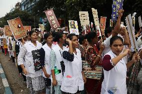 Doctor's Protest In Kolkata, India