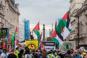 National Day Of Action For Palestine: London’s Streets Filled With Protests And Police Presence