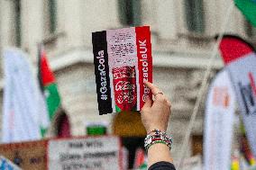 National Day Of Action For Palestine: London’s Streets Filled With Protests And Police Presence