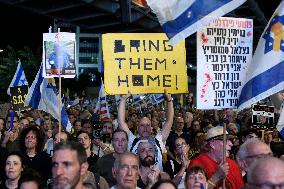 Israelis Protested Against Israeli Government Calling For Immediate Release Of Hostages