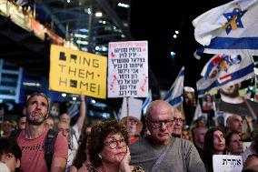 Israelis Protested Against Israeli Government Calling For Immediate Release Of Hostages