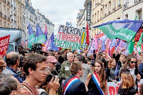 Protest Held Over Macron's Appointment Of Michele Barnier As French Prime Minister