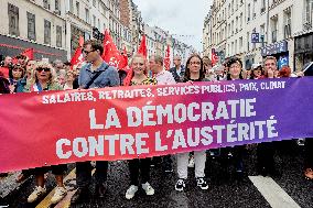 Protest Held Over Macron's Appointment Of Michele Barnier As French Prime Minister