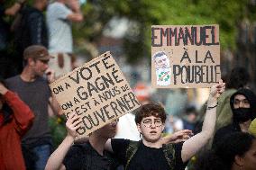 Protest Against Macron's Choice Of Michel Banier As Prime Minister