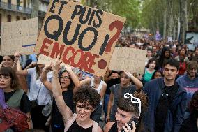 Protest Against Macron's Choice Of Michel Banier As Prime Minister