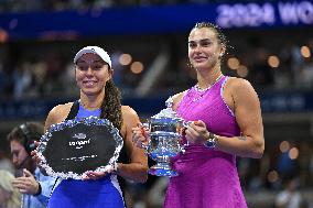 US Open - Arena Sabalenka Wins First Title