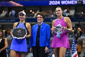 US Open - Arena Sabalenka Wins First Title