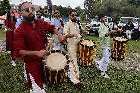 Grand Procession During The Onam Festival In Canada