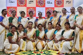 Grand Procession During The Onam Festival In Canada