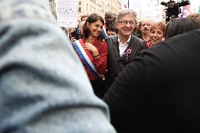 Jean-Luc Melenchon At A Rally Against The President's Forceful Blow - Paris