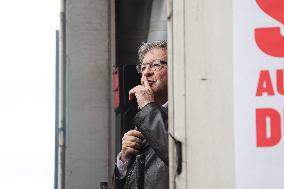 Jean-Luc Melenchon At A Rally Against The President's Forceful Blow - Paris