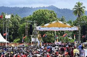 Pope Francis Meets With Faithful Of Vanimo - Papua New Guinea