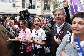 Jean-Luc Melenchon At A Rally Against The President's Forceful Blow - Paris